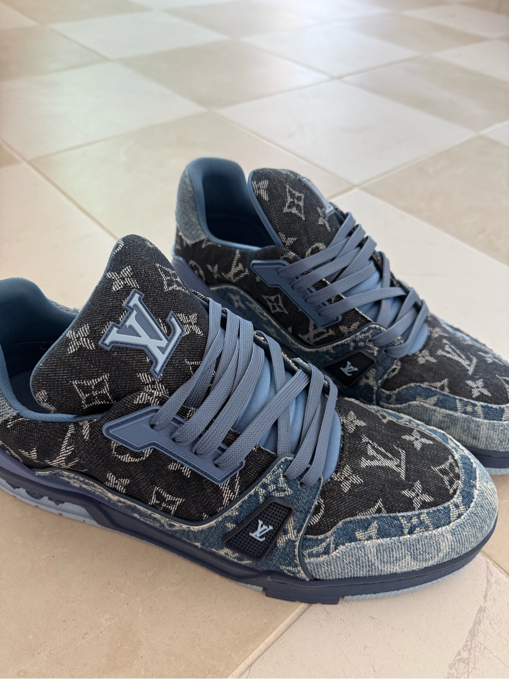 Louis Vuitton Men's Denim Sneakers